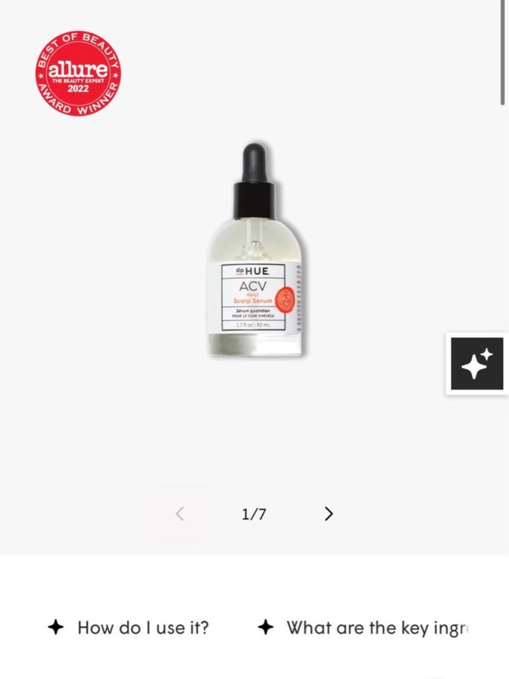 dpHUE ACV Scalp Serum